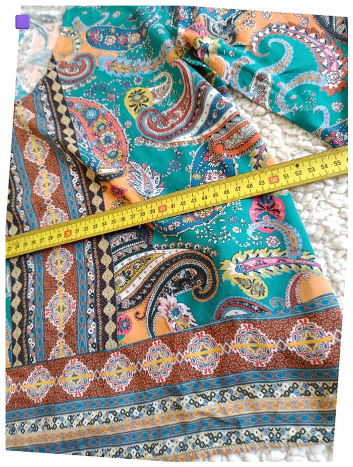 Haut bohème multicolore à motifs paisley – style vintage, hippie, casual chic - photo numéro 8