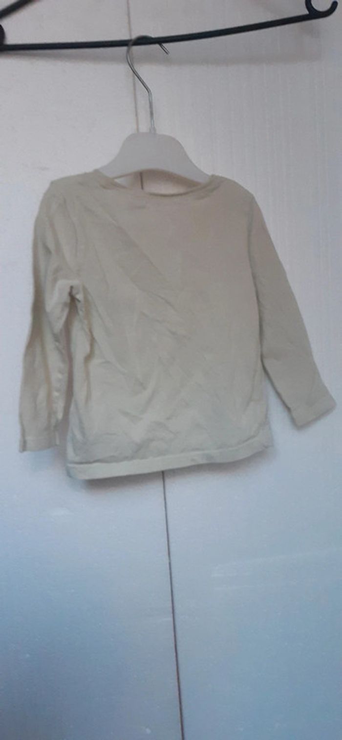 Tee-shirt 2ans 86cm manches longues - photo numéro 2