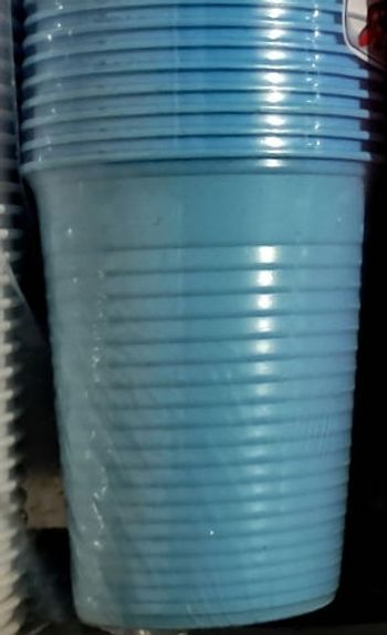 Lot de 50 gobelets plastique bleus