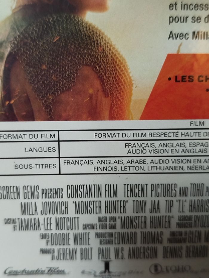 Monster Hunter - Blu-ray - Sous blister - photo numéro 3