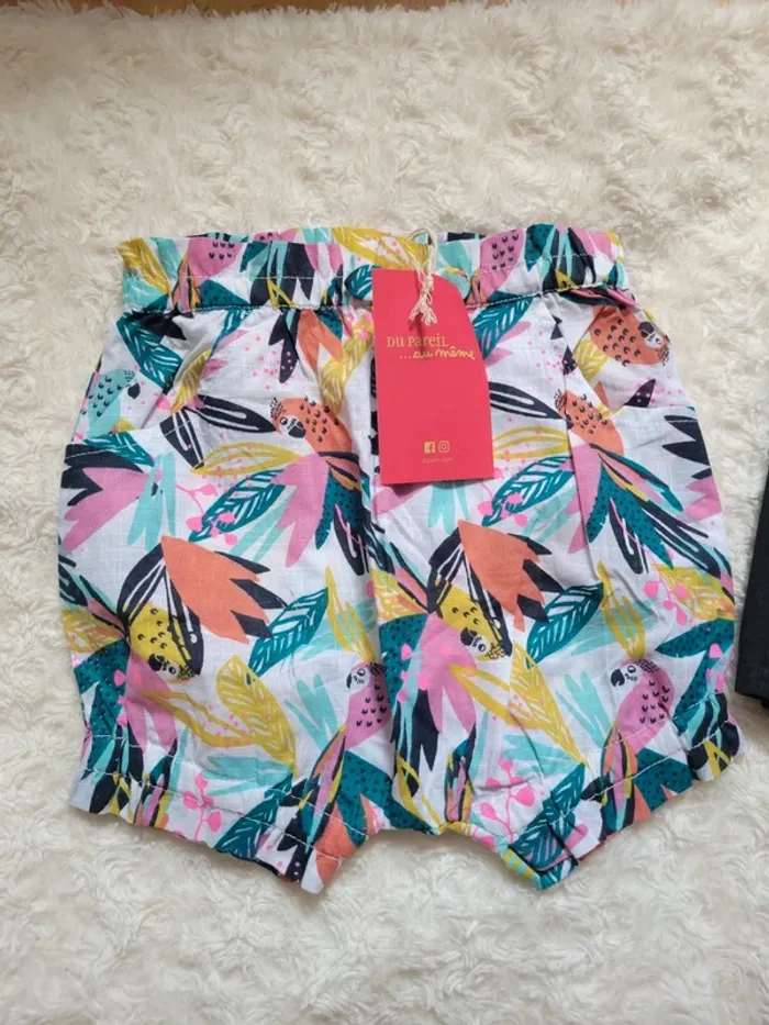 Lot short fille 6 mois - photo numéro 2