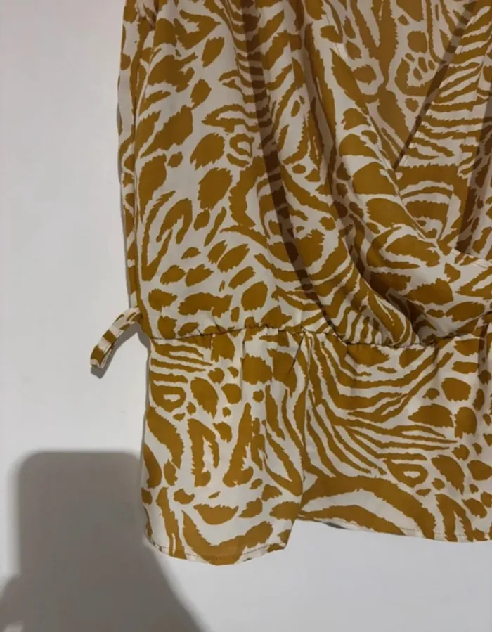 Top portefeuille jaune imprimé Etam - Neuf - T38 (M) - photo numéro 4