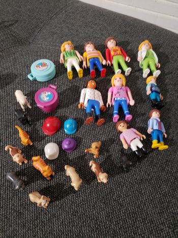 Playmobil personnages et animaux