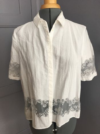 Blouse estivale romantique boxy