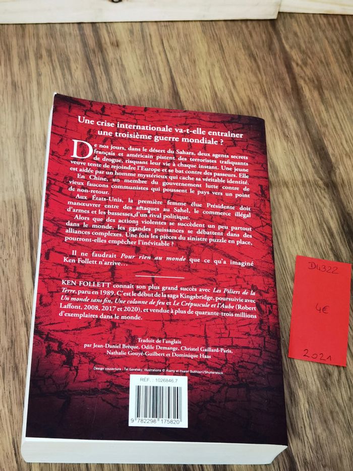 D4322 - livre "pour rien au monde" de Ken Follet - photo numéro 2