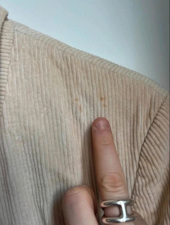 Blazer velours côtelé beige - photo numéro 5