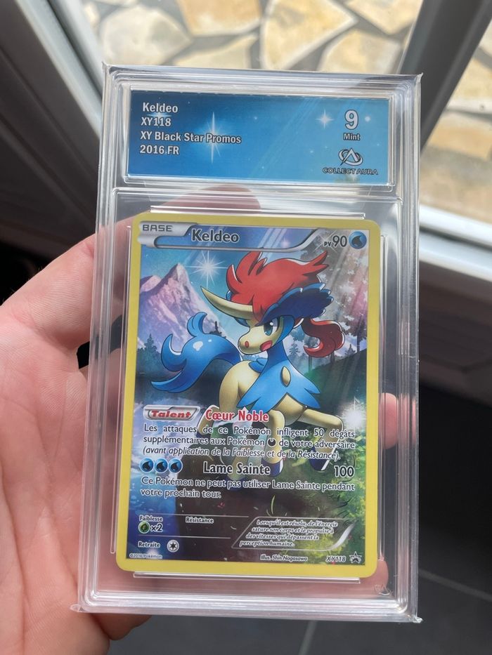 Pokémon carte gradée keldeo promo XY CA 9
