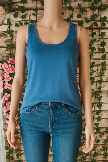 🌸Débardeur bleu Etam Taille 38🌸