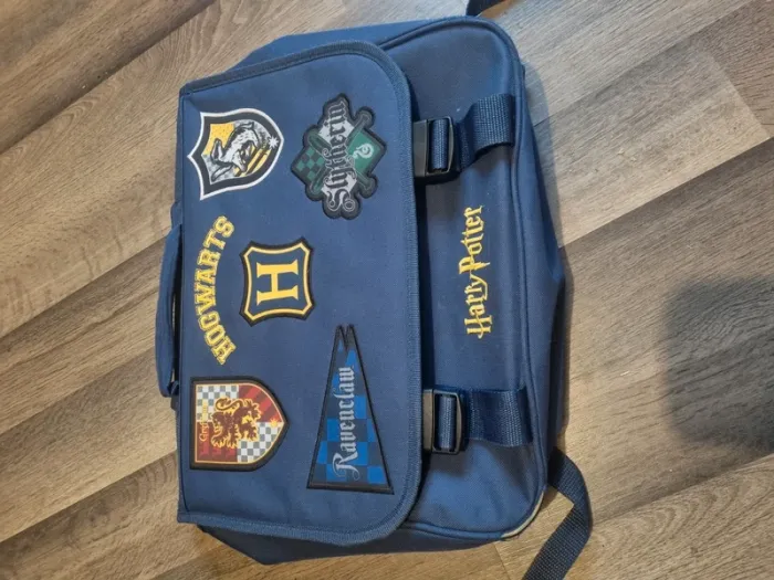 Cartable / Sac d'école Harry Potter, Hogwarts / Poudlard bleu marine - photo numéro 3