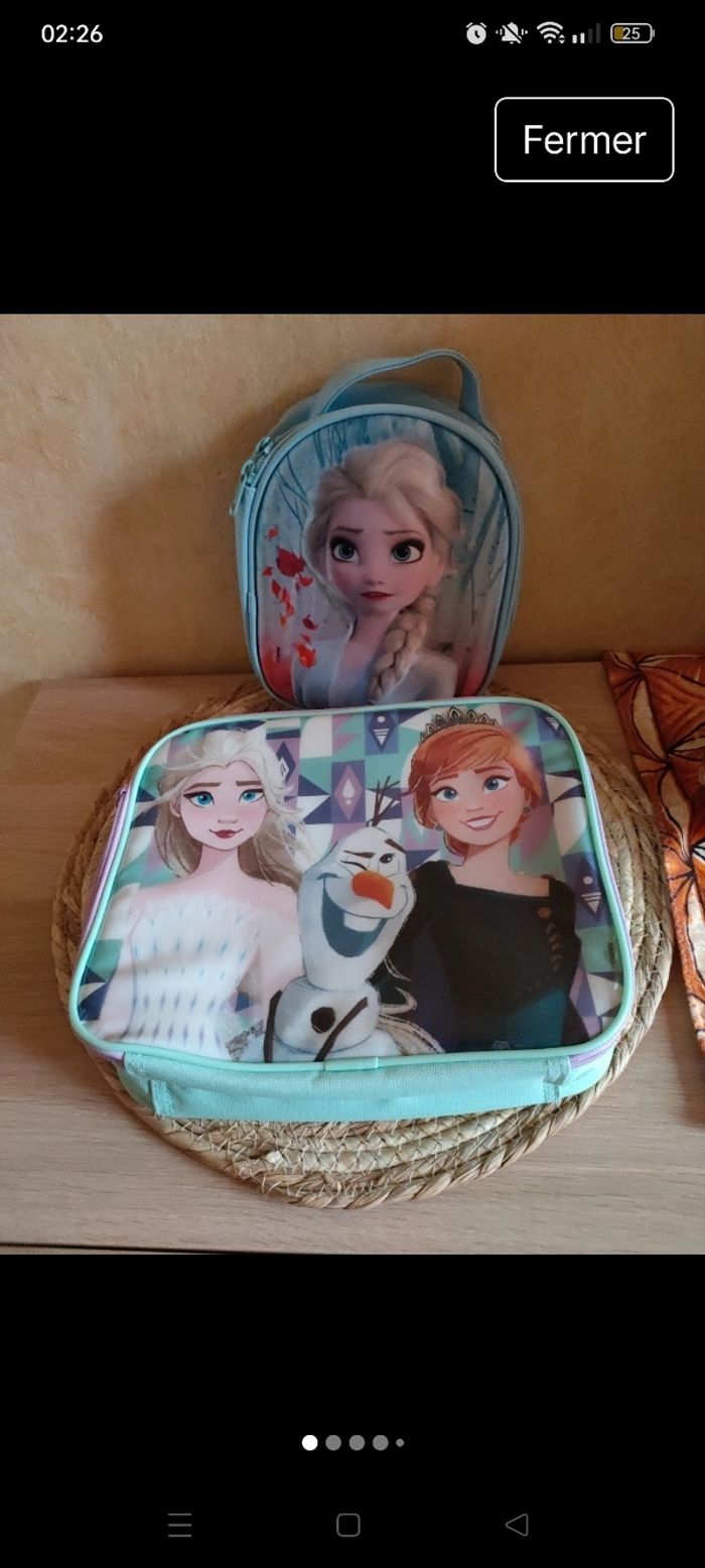 Trousse et sac isotherme reine des neiges - photo numéro 2