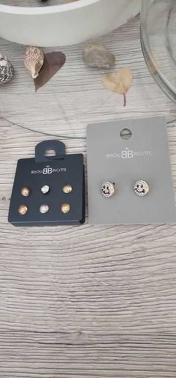 Lot de 4 paires de boucles d oreille Bijou Brigitte