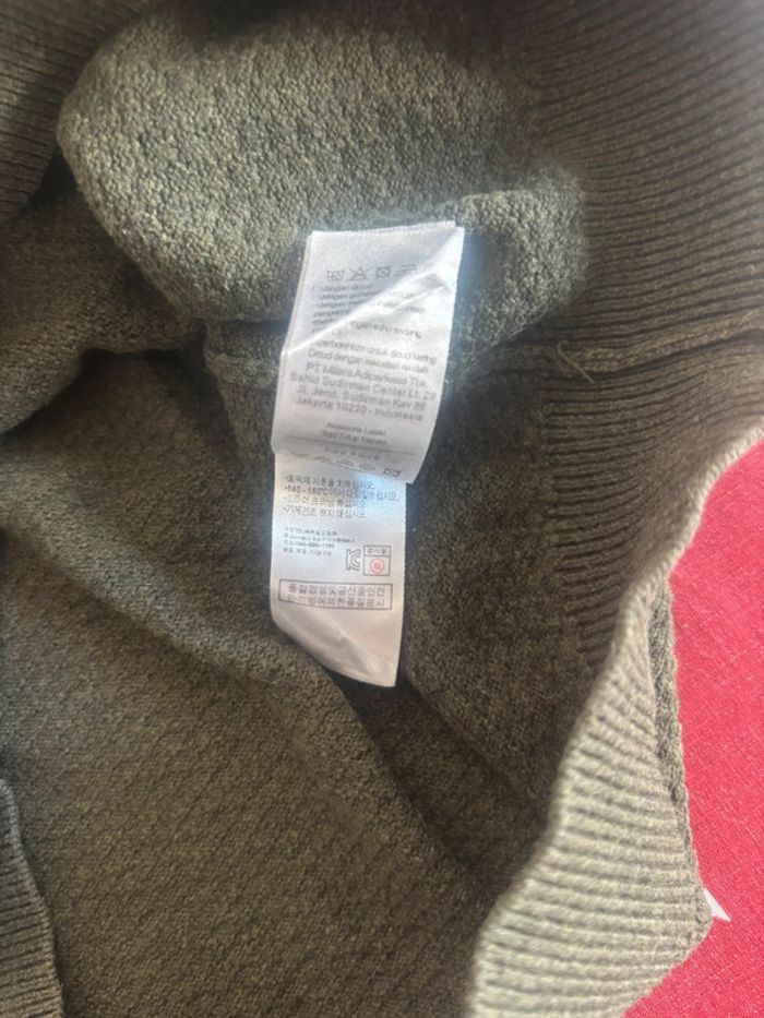 Pull Lacoste S/M vert kaki motif brodé - photo numéro 7