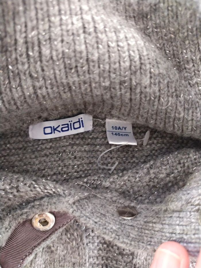 cape poncho pull okaidi 10 ans - photo numéro 3