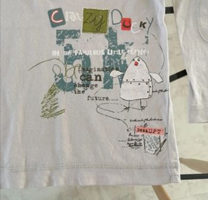 Tee-shirt manches longues garçon col tunisien garçon 5 ans - photo numéro 2