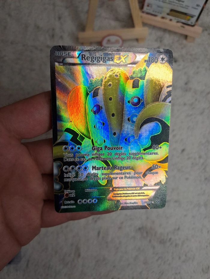 Duo Carte Pokémon Regigigas EX 82/99 99/99 Noir & Blanc Destinées Futures FR - photo numéro 8