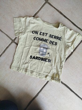 T shirt manches courtes 24mois 86cm