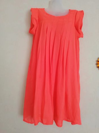 Robe évasée fushia