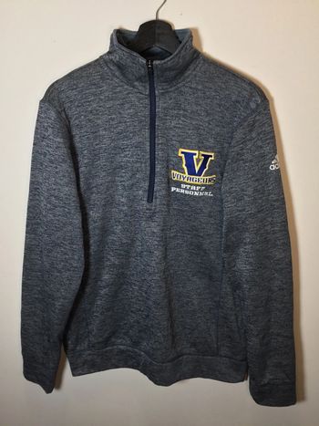 Veste 1/4zip doublure polaire pour homme Adidas Voyageurs gris chiné foncé taille S 054