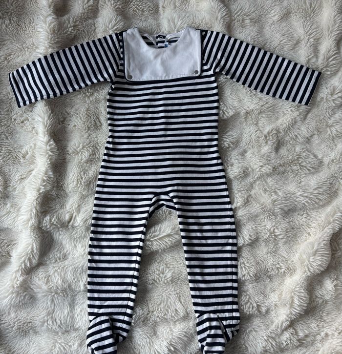 Pyjama bébé garçon en jersey rayé