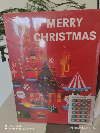 Calendrier de l'avant a remplir
