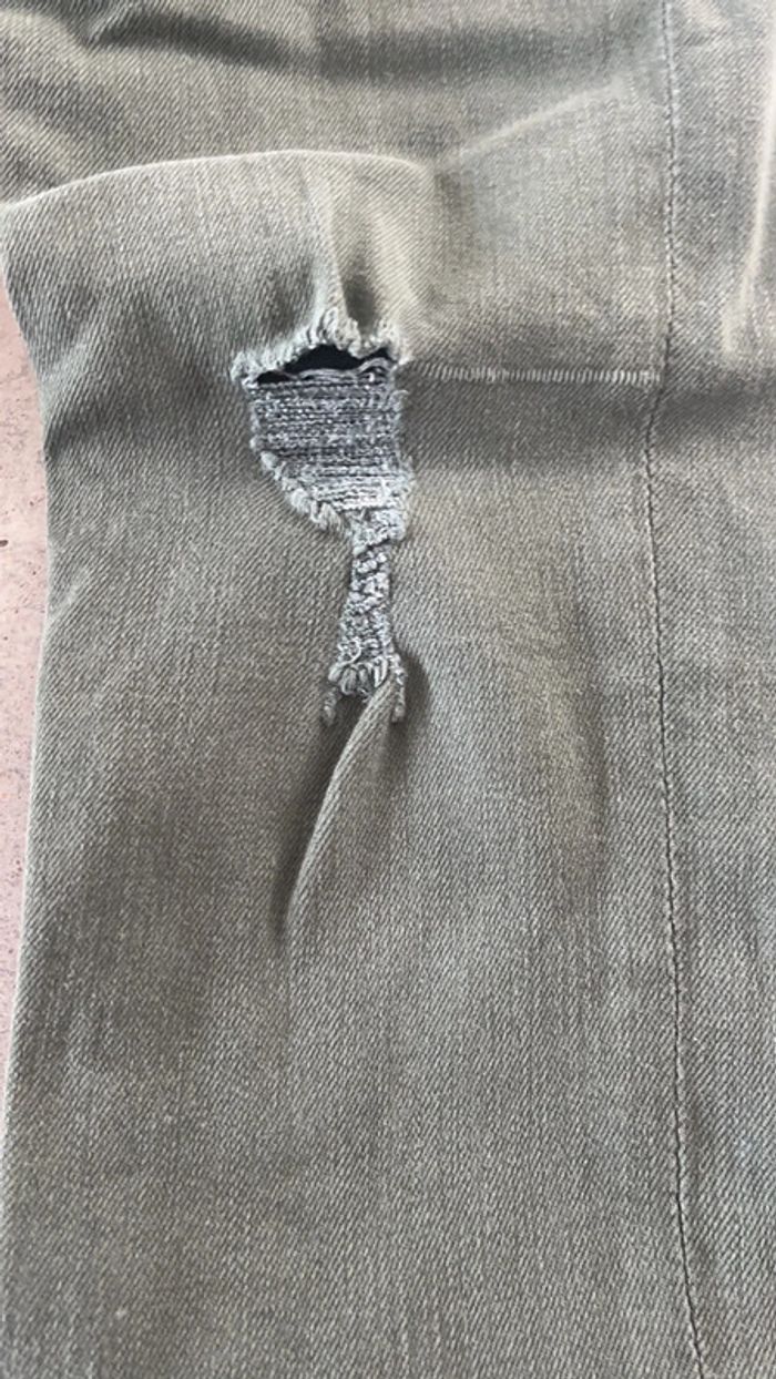 Jean skinny vert garçon 10 ans - photo numéro 2