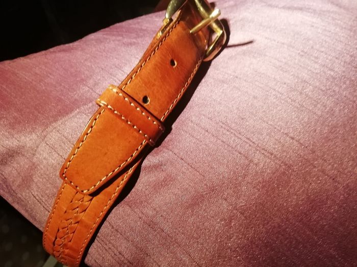 Ceinture cuir peau tressée TAILLE 65 cm - photo numéro 5