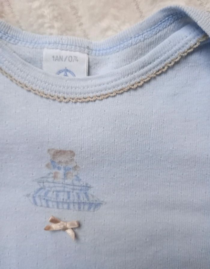 Body 74 cm bleu Petit Bateau - photo numéro 2