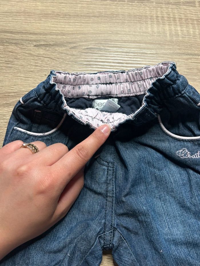 Pantalon fille jean taille 1 mois - photo numéro 4