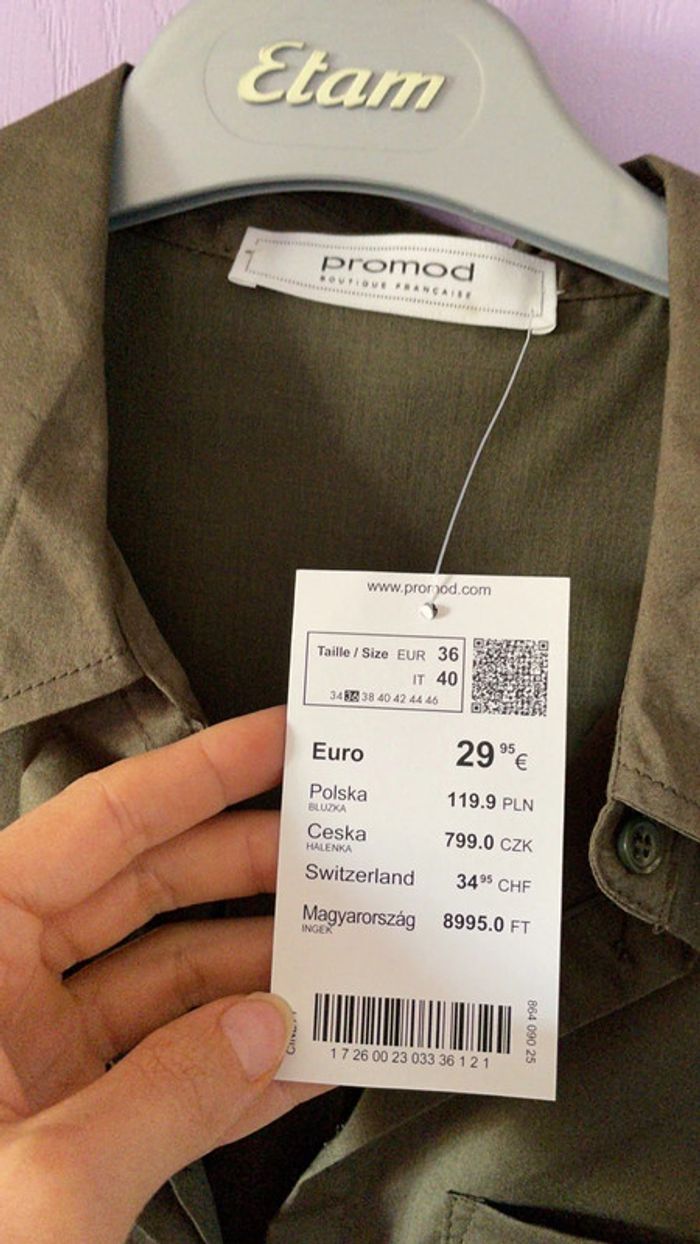 Blouse manches longues Promod Taille 36 neuve - photo numéro 8