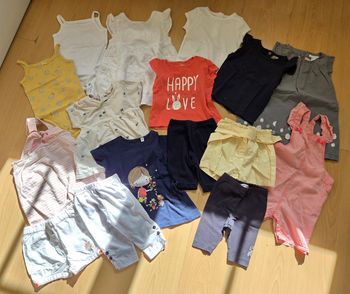 Lot de vêtements fille 12 mois été 