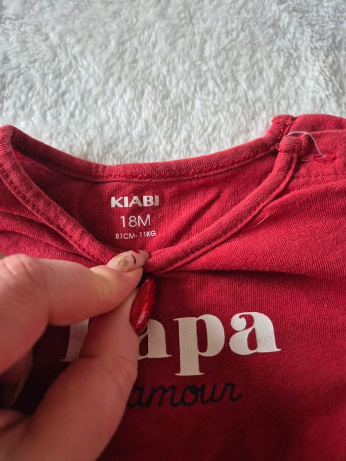 Lot 2 t shirt manches longues 18 mois - photo numéro 2