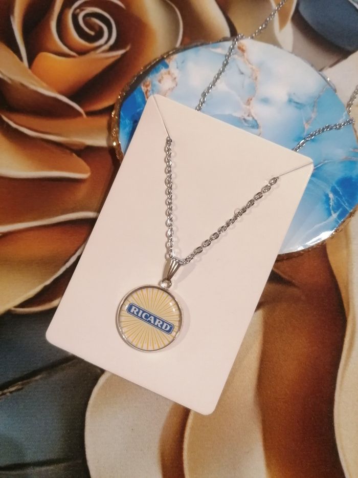 Collier argenté ricard - photo numéro 2