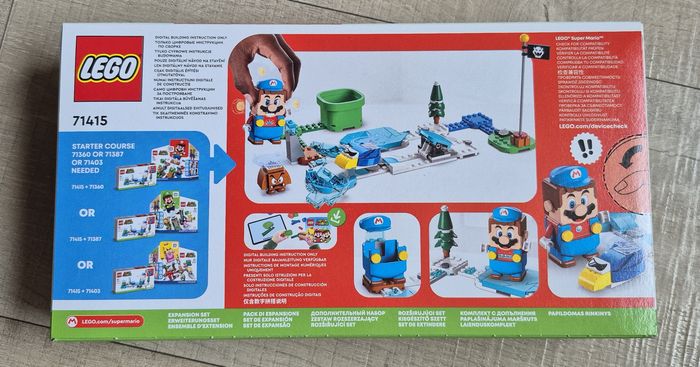 Lego Super Mario 71415 Ensemble d'extension Costume de Mario de glace et monde Neuf Scellé - photo numéro 3