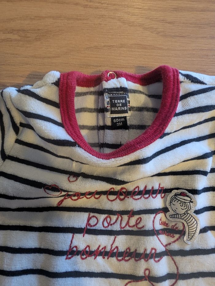 Pyjamas 3 mois "Terre de marin" - photo numéro 2