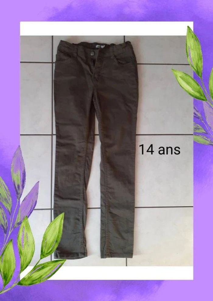 pantalon en toile 14 ans