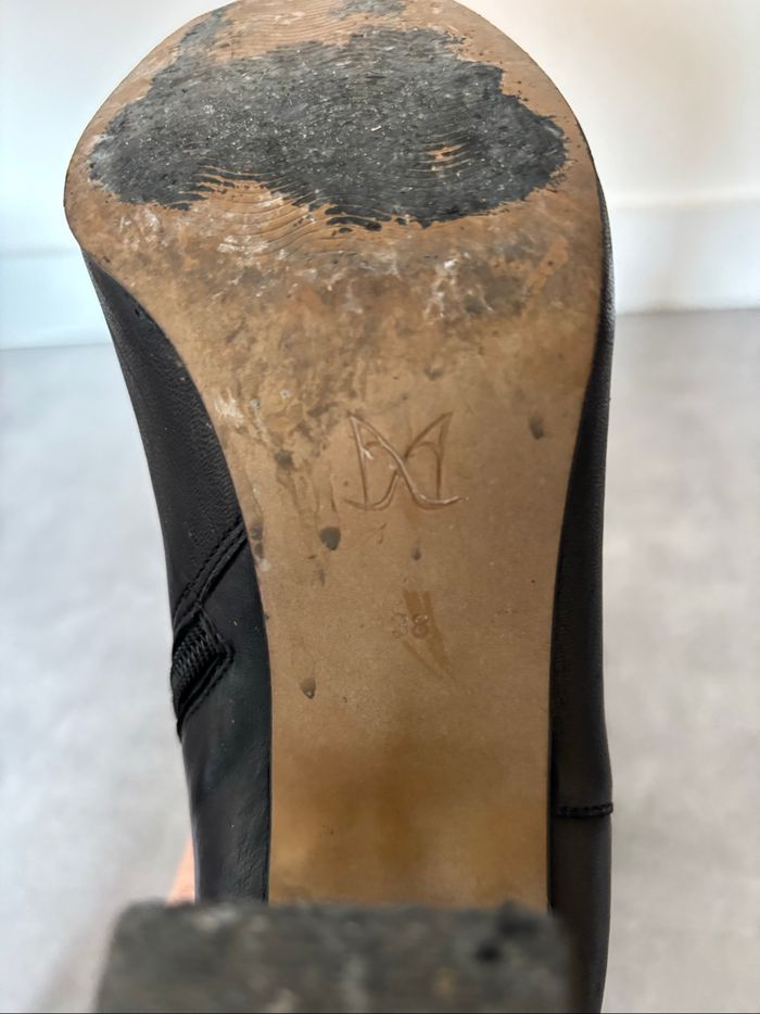 Bottines André cuir - taille 38 - photo numéro 5