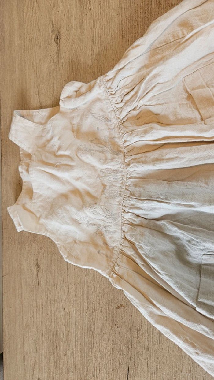 Robe courte beige sans manche, Cacharel, 12 ans - photo numéro 4