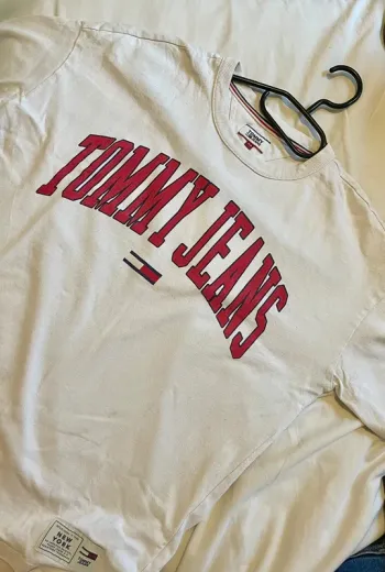 Tee-shirt oversize blanc Tommy Hilfiger unisexe