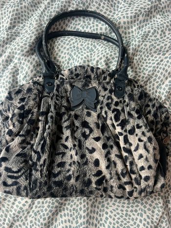 Sac Lollipop, velours bleu