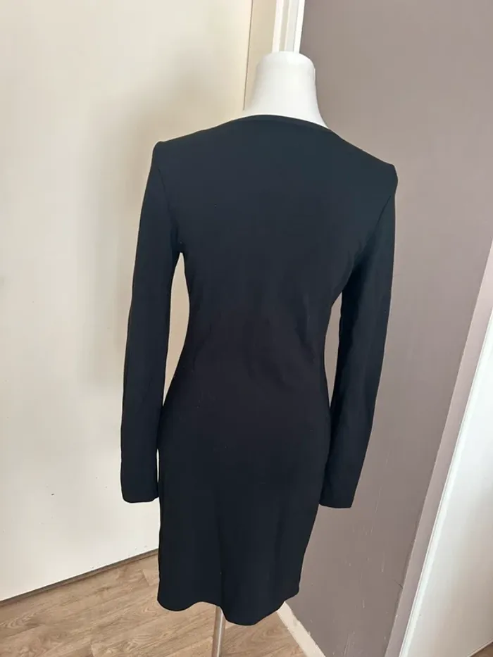 Diesel Robe noire entièrement zippé sur le devant  Noir - photo numéro 6