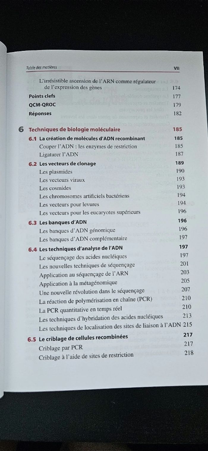 Manuel Biologie moléculaire - Cours + QCM + QROC - Licence/Prépa/Master - photo numéro 7