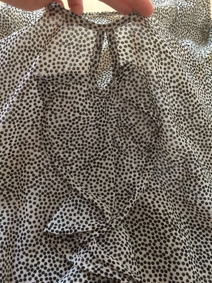 Blouse blanche à pois noirs - Esprit - photo numéro 3