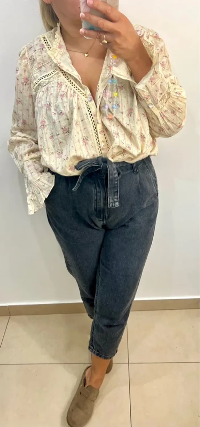 Chemise romantique Haby  Ba&sh taille 40 - photo numéro 2