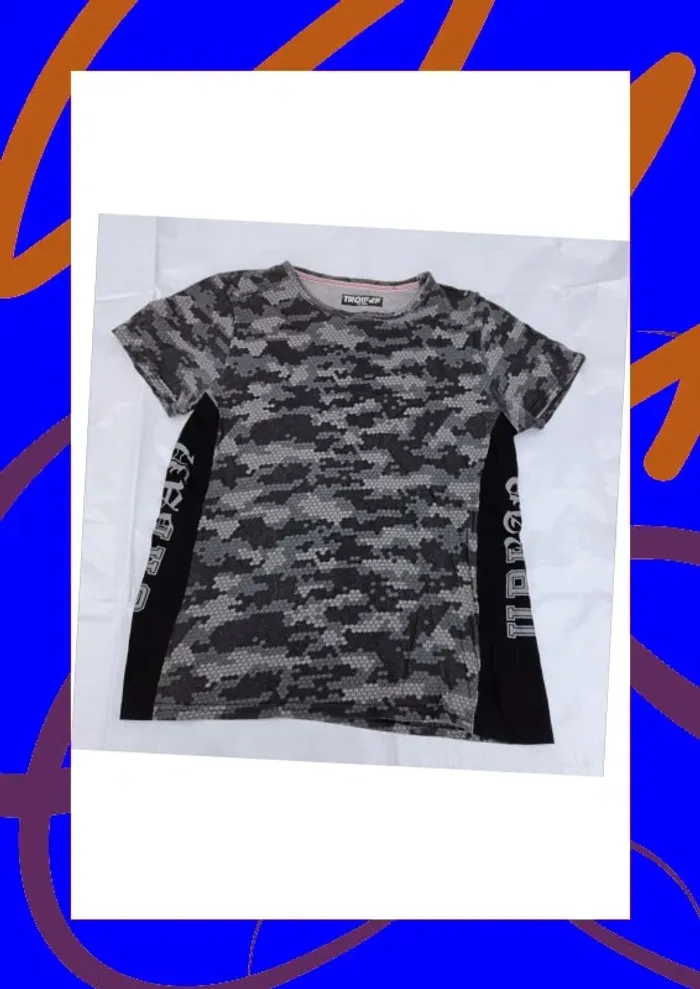 Tee shirt manches courtes 14 ans Trois 25