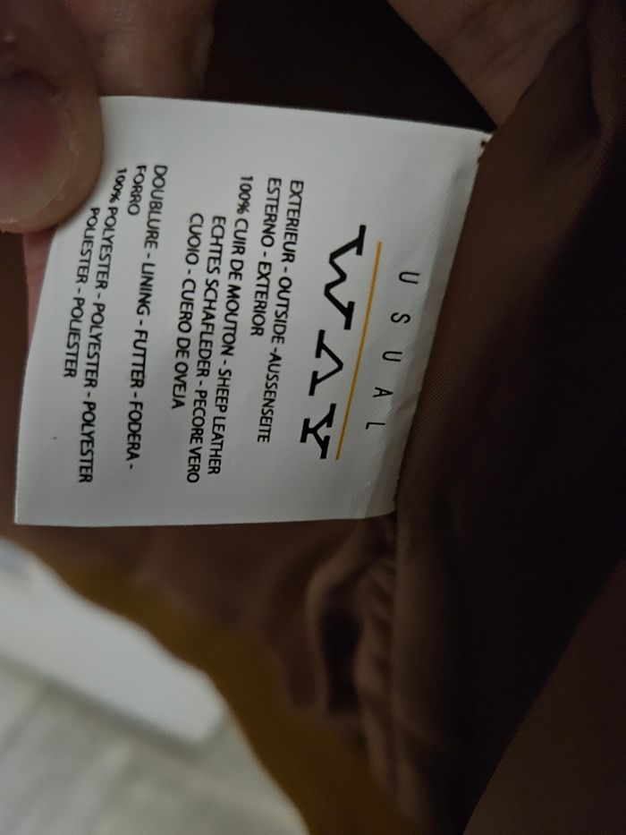 Veste en cuir de mouton - Usual Way - photo numéro 4
