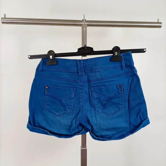 Short bleu vif Promod taille 36 – casual chic – revers et poches plaquées A1059 - photo numéro 4