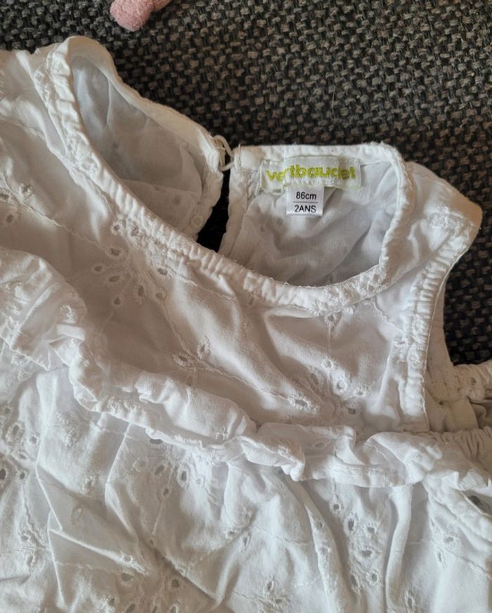 Blouse ajourée fille Vertbaudet 2 ans - photo numéro 2