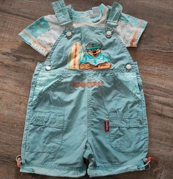 Combishort bébé été 12 mois