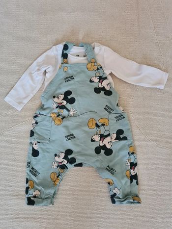 Salopette Mickey + Body ML 3mois