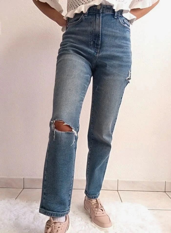 Jean Femme Taille Haute Stradivarius Taille S 36 - photo numéro 2